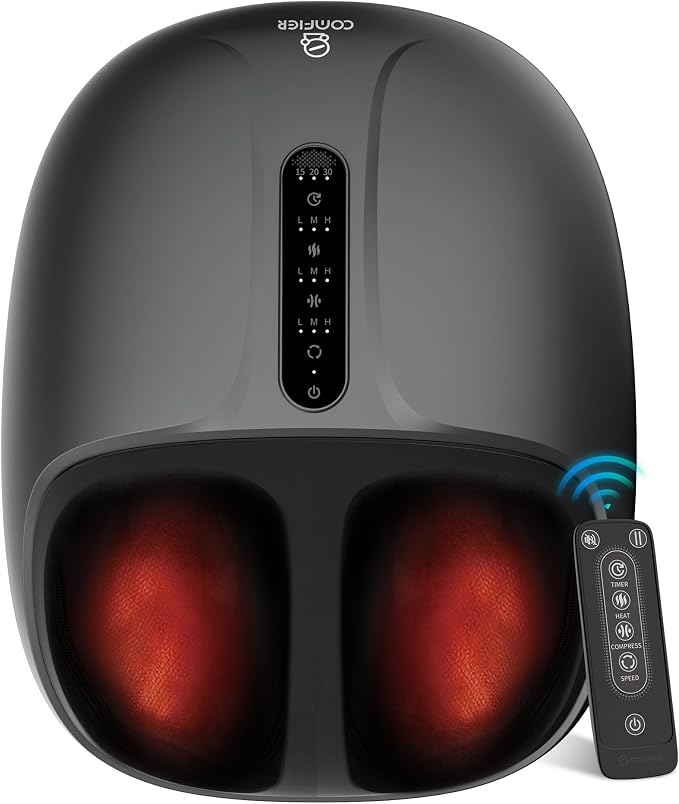 COMFIER Large Shiatsu Foot Massager with Heat, Size 15, FSA Eligible HSA by COMFIER