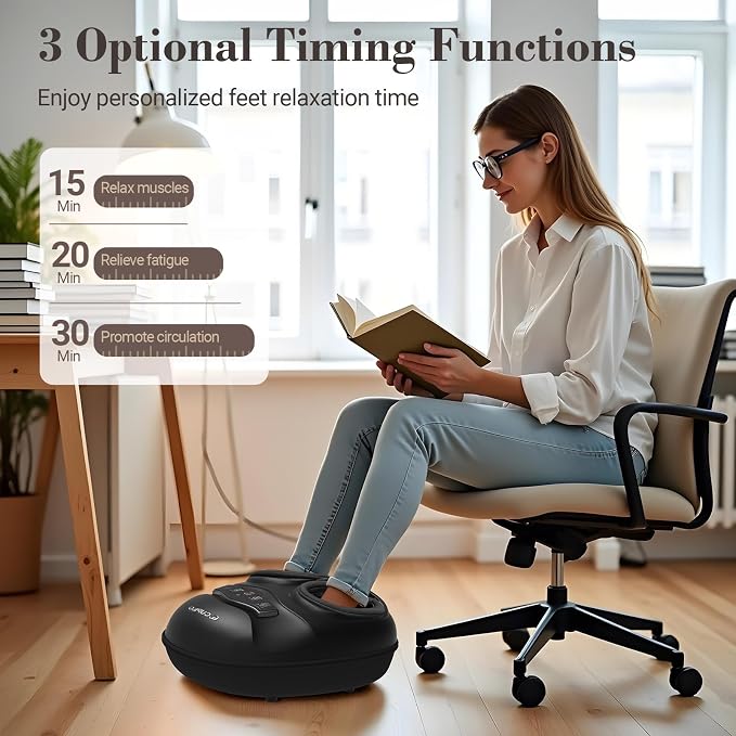 CuPiLo Foot Massager FSA Eligible HSA, Shiatsu Feet Massager with Heat - Image 6