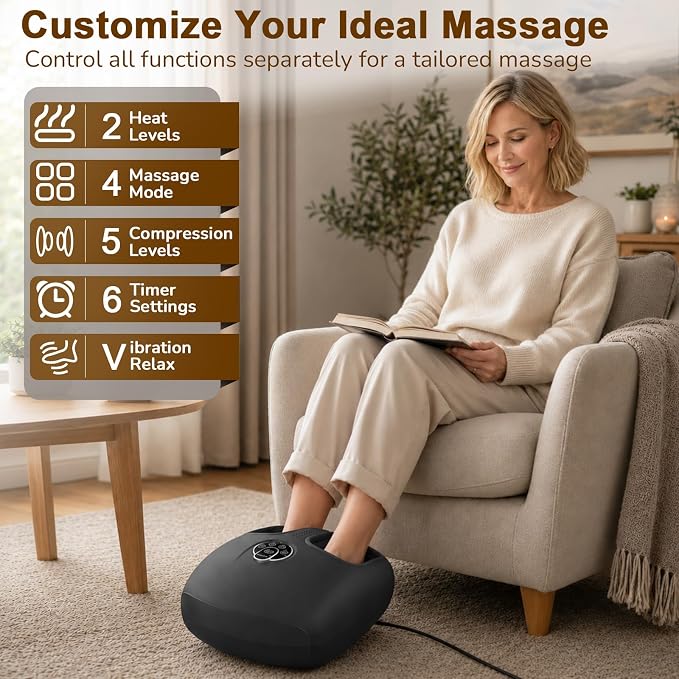 JZBRAIN Foot Massager for Plantar Fasciitis and Neuropathy, 2026 Upgraded - Image 3