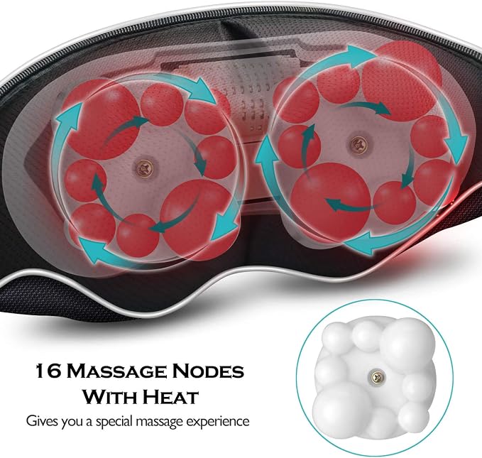 VIKTOR JURGEN Christmas Women Men Gifts, Shiatsu Neck and Shoulder Massager with Heat Deep Tissue Kneading Sports Recovery Massagers for Back, Relaxation Gift for Dad, Mom, Husband, Wife, Him, Her - Image 2