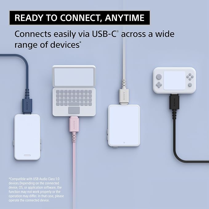 Sony IER-EX15C USB-C Plug, Wired in-Ear Headphones with Mic, Black | For iPhone and Android Phones, Built-in Multi-Function Button, Volume and Mic Control, Supports USB Audio Class 1.0 Devices - Image 2