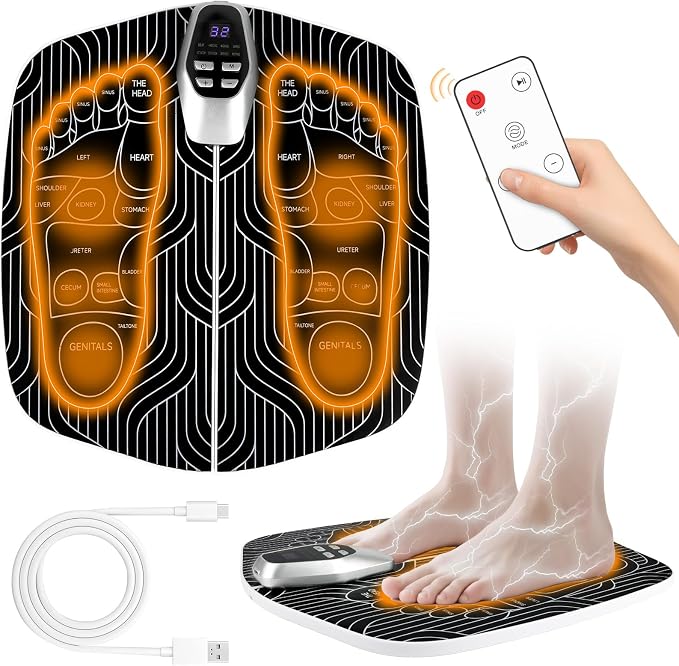 EMS Foot Stimulator (HK701A),Transcutaneous Electrical Nerve Stimulator for Pain Relief,EMS Foot Massager for Stimulate Healthy Muscles,Improve and facilitate Muscle Performance, Portable by Unknown