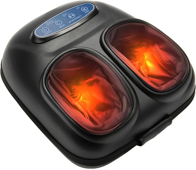 LINGTENG Foot Massager, Heated Foot Massager (Sapphire Blue) by LINGTENG