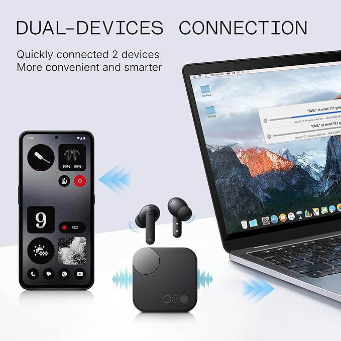 CMF Buds Pro 2 Wireless Earbuds with Smart Dial, 50dB Hybrid Noise Cancelling Earbuds Wireless Bluetooth 5.3, 11mm Bass with LDAC, 6 Hi-Res Audio Mics, 43H Playtime, Fast Charging Case, Dark Grey - Image 3