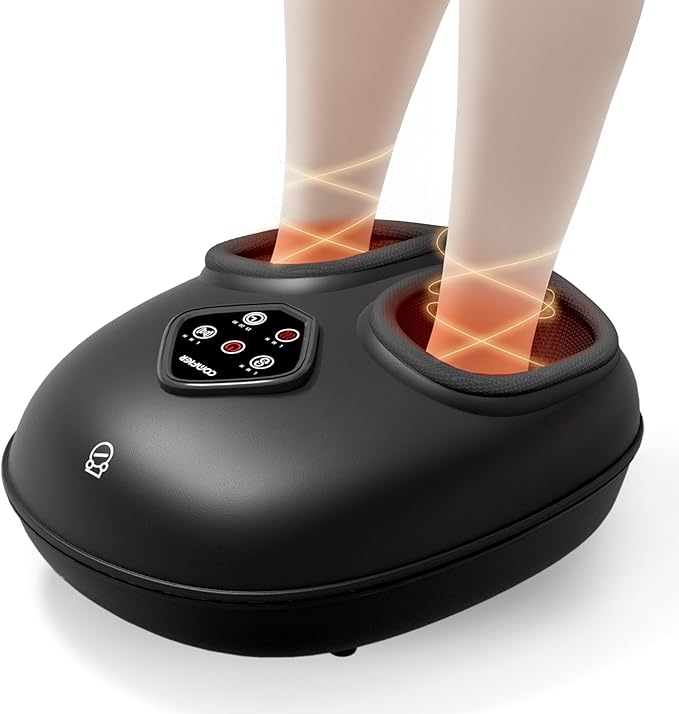 COMFIER Foot Massager with Heat & Compression, Deep Kneading & Rolling Massage for Tired Feet, Fits Up to Size 14, Adjustable Intensity, Spa-Like Relaxation Gift for Mom, Mothers Day by COMFIER