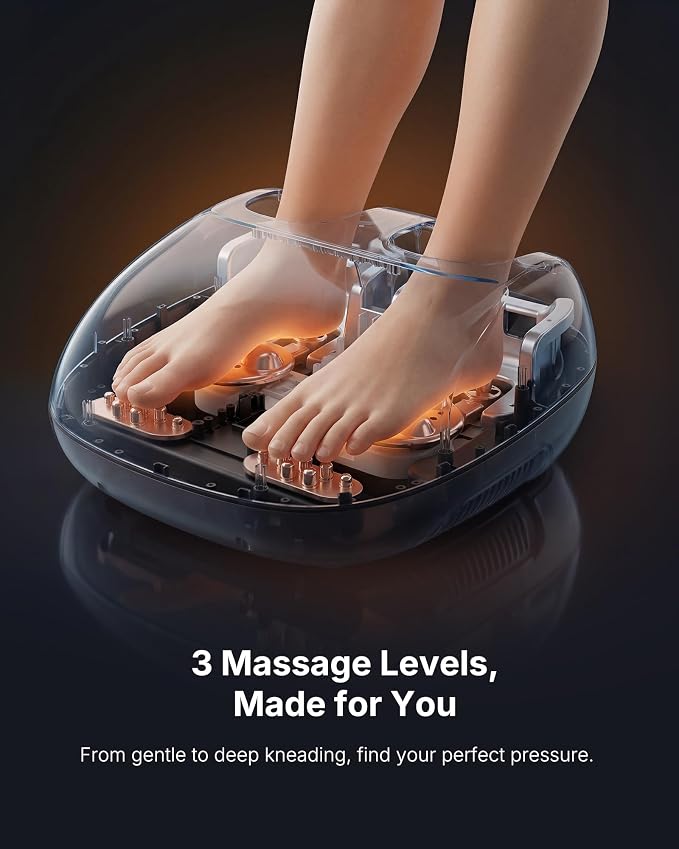 KNQZE Shiatsu Foot Massager with Heat for Plantar Fasciitis, Birthday Gifts - Image 3