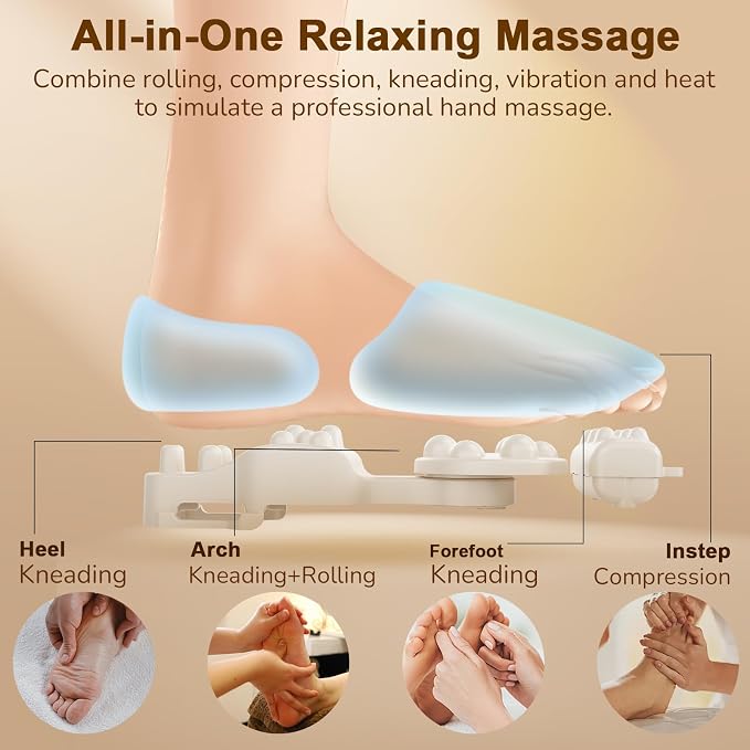 JZBRAIN Foot Massager for Plantar Fasciitis and Neuropathy, 2026 Upgraded - Image 5