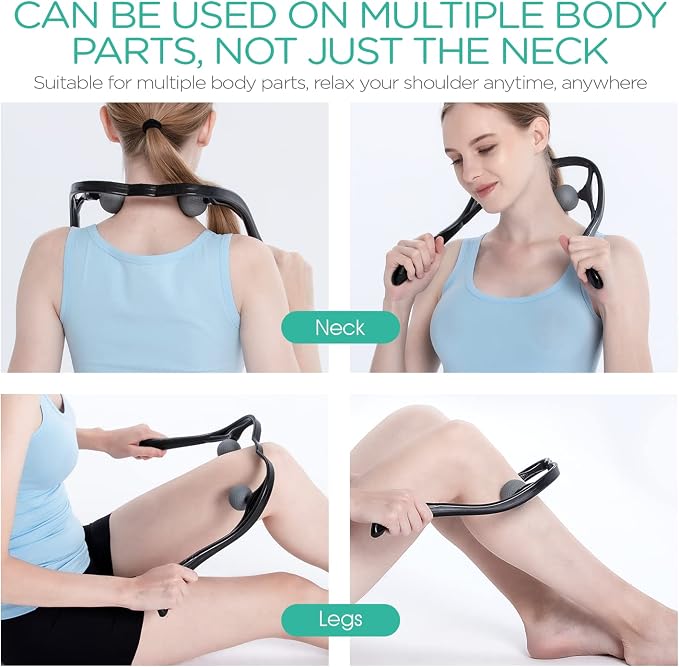 VOYOR Neck Massager Shiatsu Deep Tissue Dual Trigger Point for Pain Relief - Image 4