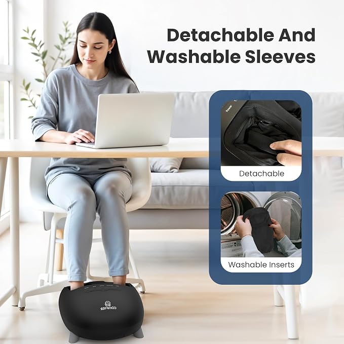 COMFIER Shiatsu Foot Massager with Heat for Plantar Fasciitis Neuropathy, Deep Kneading Vibration Feet Massager for Mom Dad Men Women-Home Office Use - Image 6