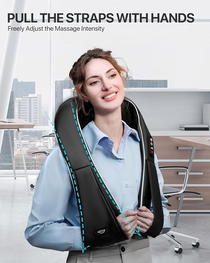 ALLJOY Neck Massager with Heat, Deep Tissue Shiatsu for Shoulders and Back - Image 8
