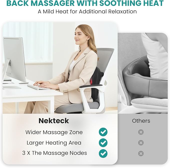 Nekteck Foot Massager with Heat, HSA Eligible FSA Massage Tools Gifts - Image 6