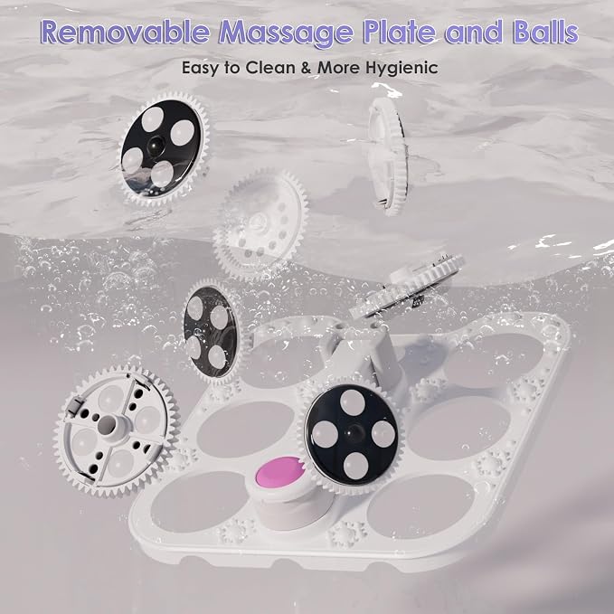 Ranjova Foot Spa Electric Rotary Massage with Heat, Bubble, Remote Control - Image 6