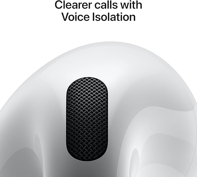 Apple AirPods 4 Wireless Earbuds, Bluetooth Headphones, Personalized Spatial Audio, Sweat and Water Resistant, USB-C Charging Case, H2 Chip, Up to 30 Hours of Battery Life, Effortless Setup for iPhone - Image 5