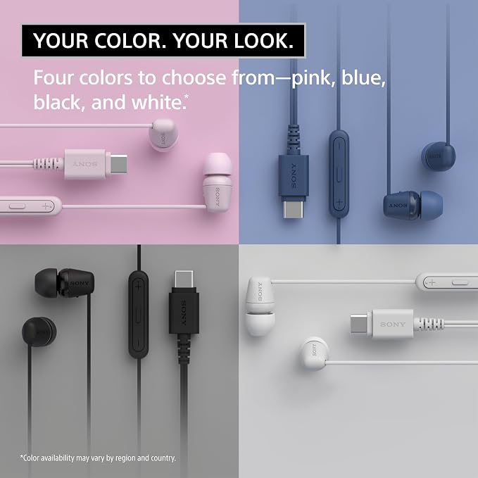 Sony IER-EX15C USB-C Plug, Wired in-Ear Headphones with Mic, Black | For iPhone and Android Phones, Built-in Multi-Function Button, Volume and Mic Control, Supports USB Audio Class 1.0 Devices - Image 7