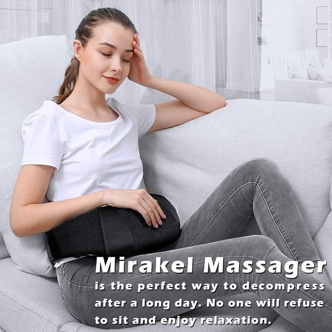 Shiatsu Neck Back & Shoulder Massager with Heat for Pain Relief Deep Tissue - Image 7