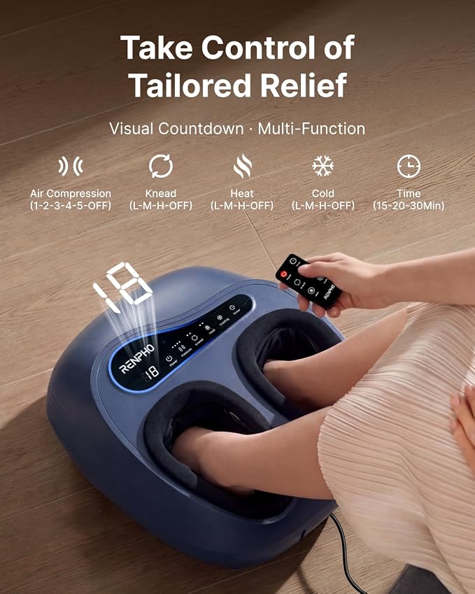 RENPHO Thermacool 2-in-1 FSA Foot Massager with Heat & Cold, HSA Eligible - Image 5