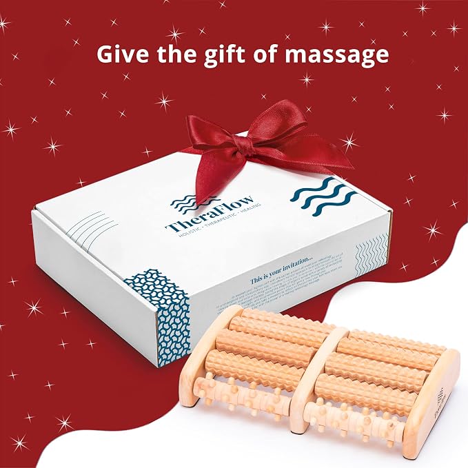 TheraFlow Large Dual Foot Massager for Plantar Fasciitis Relief 2026 Edition | Perfect Feet Massager Gifts for Women and Men | Relaxation Gift and Foot Massager for Neuropathy - Ideal Gifts for Mom - Image 2