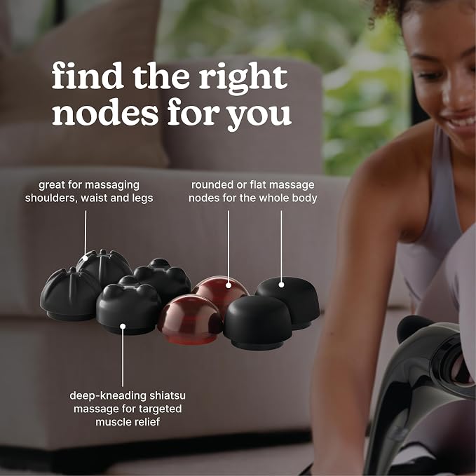 Homedics Handheld Back Massager with Heat, Deep Tissue Percussion Massager - Image 4