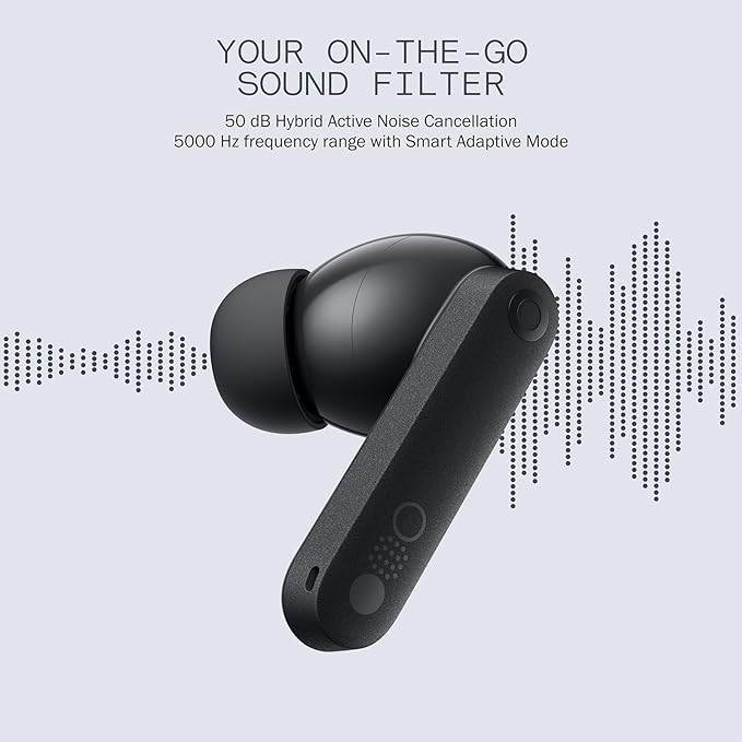 CMF Buds Pro 2 Wireless Earbuds with Smart Dial, 50dB Hybrid Noise Cancelling Earbuds Wireless Bluetooth 5.3, 11mm Bass with LDAC, 6 Hi-Res Audio Mics, 43H Playtime, Fast Charging Case, Light Grey - Image 6