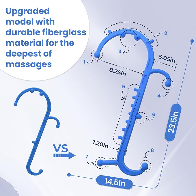 Ranarose Deep Tissue Back & Neck Massager for Body Muscle Pain Relief - Image 4