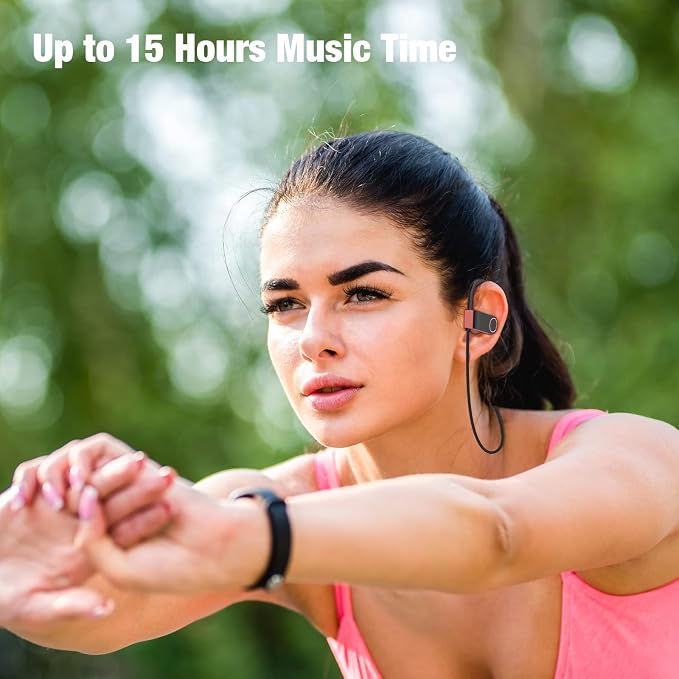 Boean Bluetooth Headphones - IPX7 Waterproof Running Sports Earphones for Women & Girls with 16 Hrs Playtime - Image 6