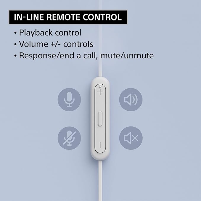 Sony IER-EX15C USB-C Plug, Wired in-Ear Headphones with Mic, Black | For iPhone and Android Phones, Built-in Multi-Function Button, Volume and Mic Control, Supports USB Audio Class 1.0 Devices - Image 4