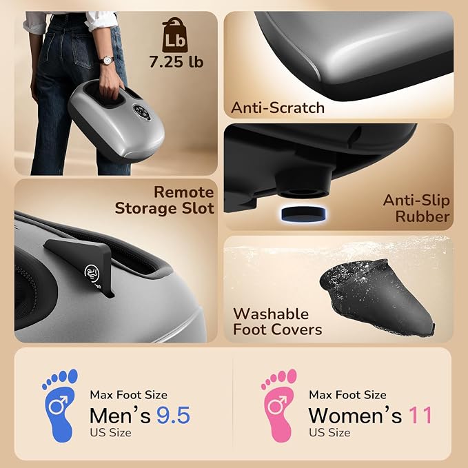 JZBRAIN Foot Massager for Plantar Fasciitis and Neuropathy, 2026 Upgraded - Image 6