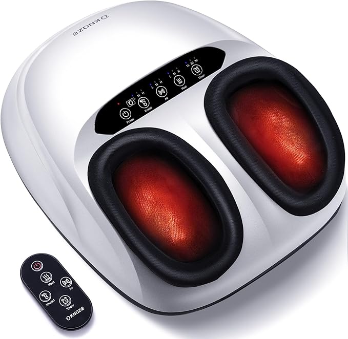KNQZE Shiatsu Foot Massager with Heat for Plantar Fasciitis, Birthday Gifts by KNQZE