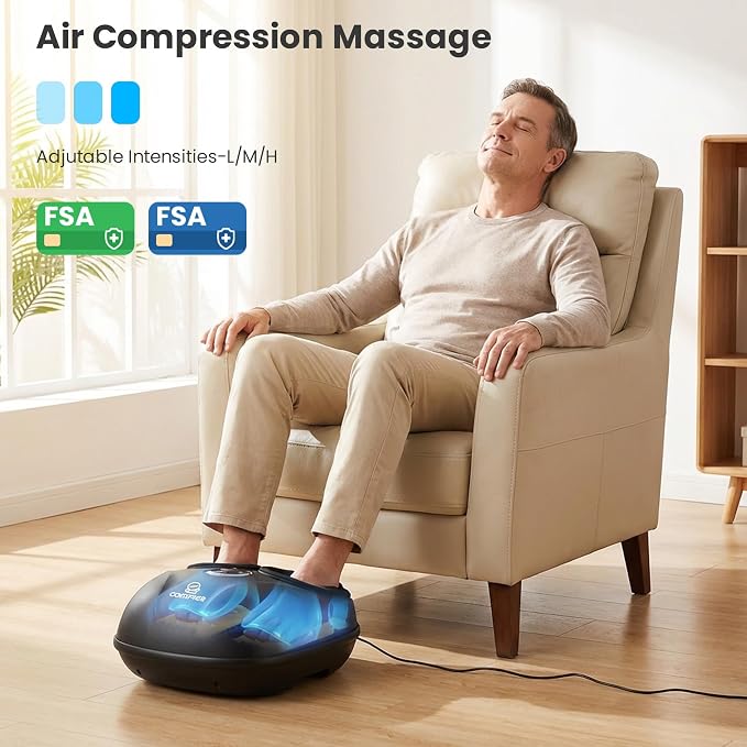 Shiatsu Foot Massager with Heat, FSA Eligible HSA, Deep Kneading Neuropathy - Image 5