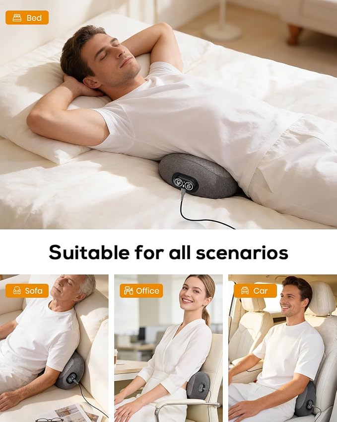 2026 Upgraded Triple Fusion Back Massager with Heat, Vibration & Stretch - Image 7