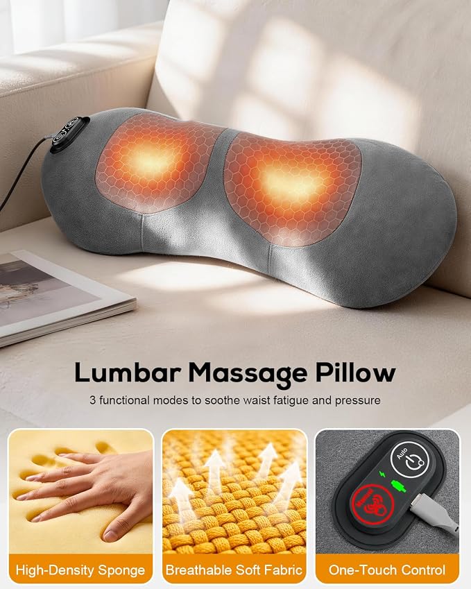 2026 Upgraded Triple Fusion Back Massager with Heat, Vibration & Stretch - Image 3