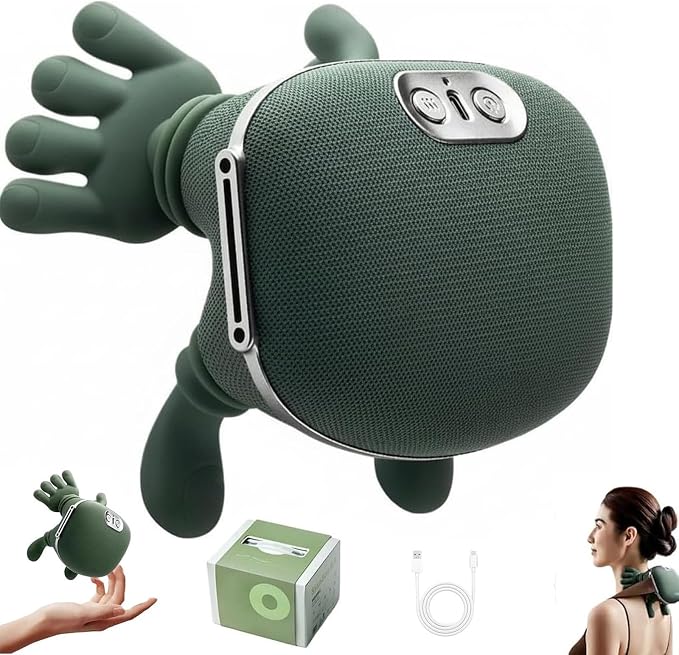 Neck Massager with Heat for Pain Relief deep Tissue, Bionic Heated Massager with Fingers, 4D Kneading Massage, 2026 Upgraded Simulates a Real Palm Massage for Comfort, Relax Muscle Tension by Unknown