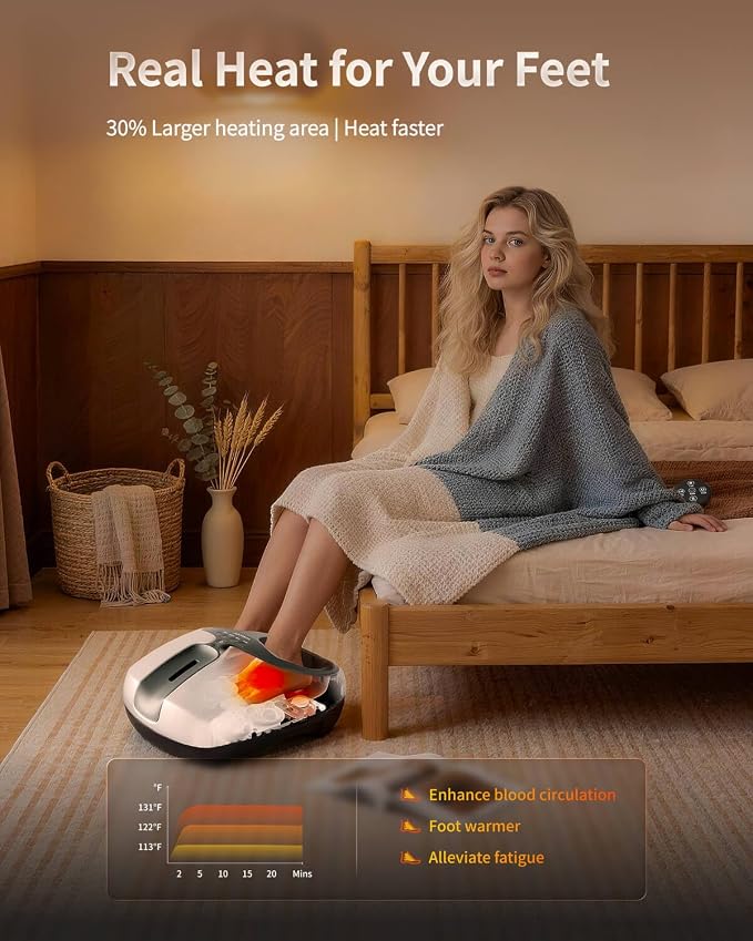 Howdy Foot Massager with Heat & Cold Therapy for Neuropathy - Image 3