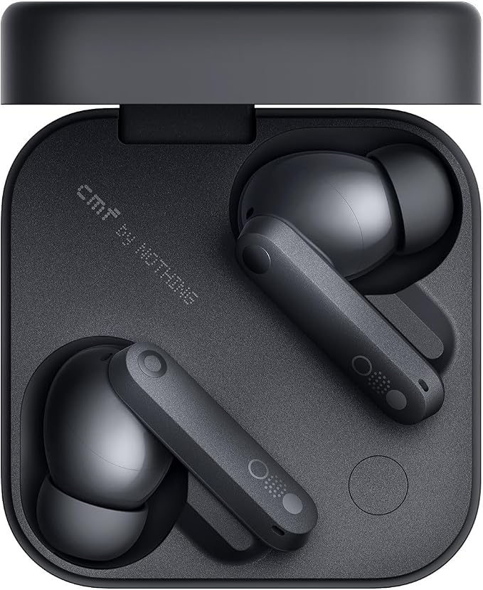 CMF Buds Pro 2 Wireless Earbuds with Smart Dial, 50dB Hybrid Noise Cancelling Earbuds Wireless Bluetooth 5.3, 11mm Bass with LDAC, 6 Hi-Res Audio Mics, 43H Playtime, Fast Charging Case, Dark Grey by CMFbyNOTHING