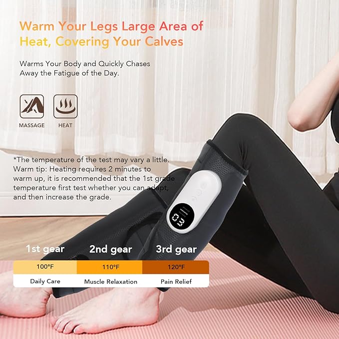LINGTENG Leg Massager for Circulation and Pain Relief, Calf Air Compression - Image 6