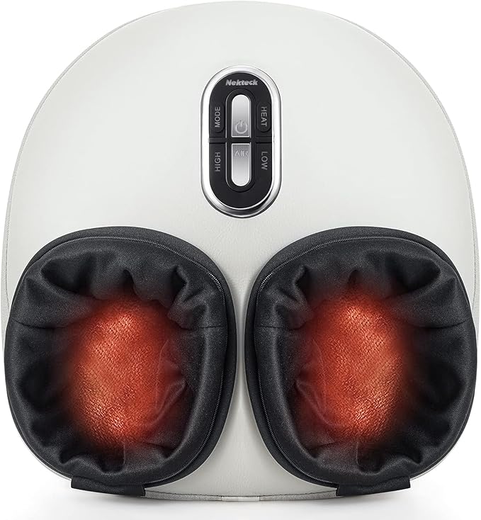 Nekteck Shiatsu Foot Massager with Heat & Air Compression Deep Kneading by Nekteck