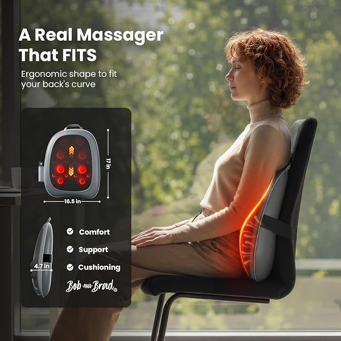 BOB AND BRAD Shiatsu Back Massager with Heat EZBack Pro FSA-HSA Eligible - Image 4