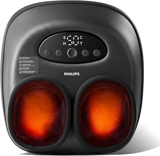PHILIPS Foot Massager with Heat, Shiatsu Kneading & Air Compression by PhilipsWater