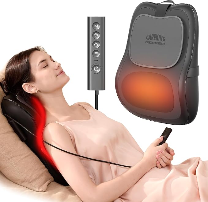Back Massager With Heat, Pain Relief For Deep Tissue,3D Lower Back Massager by CAREKING