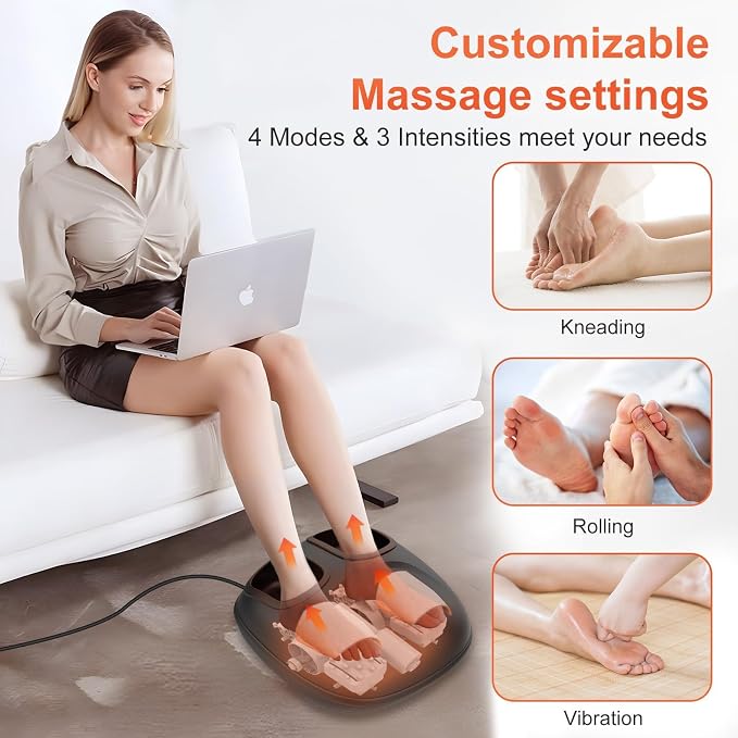 CuPiLo FSA Eligible Foot Massager with Heat for Tired Feet & Neuropathy - Image 3