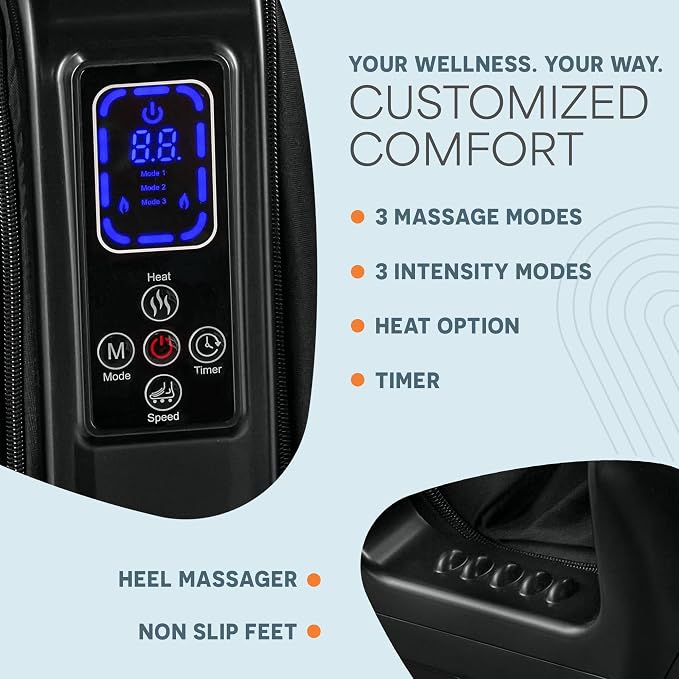 LifePro SoleSerene Foot Massager Shiatsu Heated Feet Massage Machine Device - Image 3