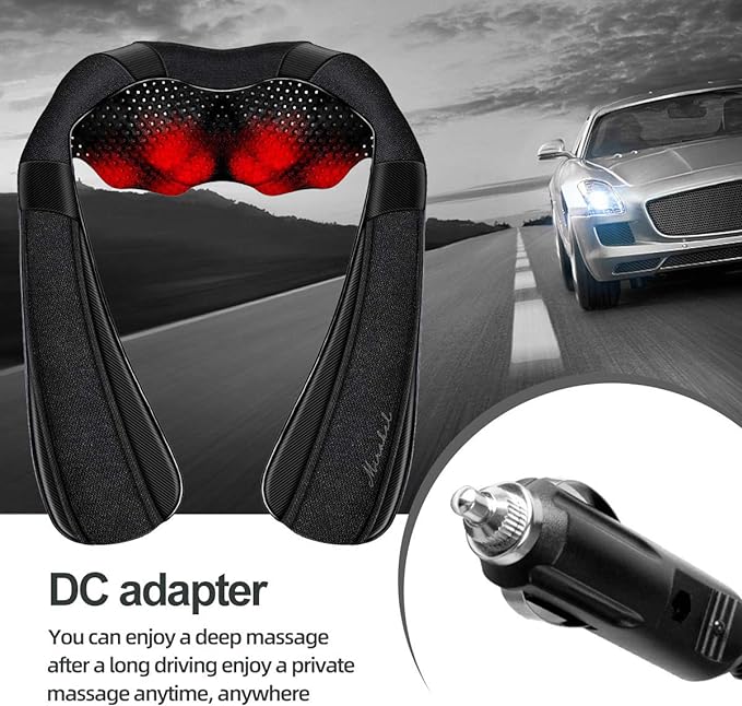 Shiatsu Neck Back & Shoulder Massager with Heat for Pain Relief Deep Tissue - Image 5