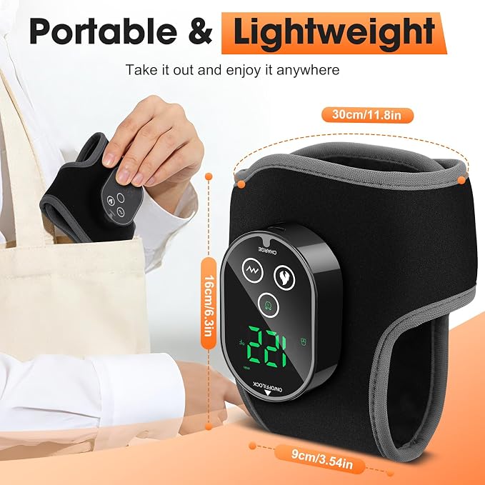 2PCS Cordless Ankle Heating Pads, Foot and Ankle Massager for Pain Relief - Image 7