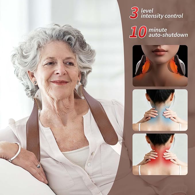 Neck and Shoulder Massager with Hands,Wireless Portable Deep Tissue Massage for Neck, 4D Bionic Real Touch Shiatsu Hand Massager, Rechargeable Cervical Electric Massager for Home Office - Image 6