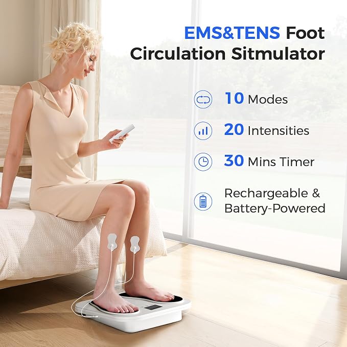 EaseZen EMS Foot Massager for Neuropathy, Plantar Fasciitis and Pain Relief - Image 2