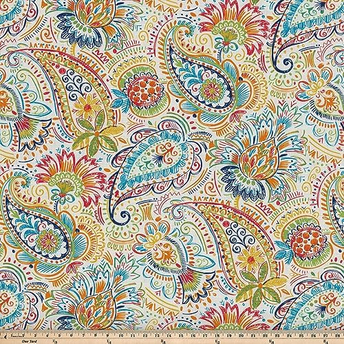 Pillow Perfect Paisley Indoor/Outdoor Accent Throw Pillow, Plush Fill, Weather, and Fade Resistant, Large Throw - 18.5" x 18.5", Blue/Green Gilford, 2 Count - Image 5