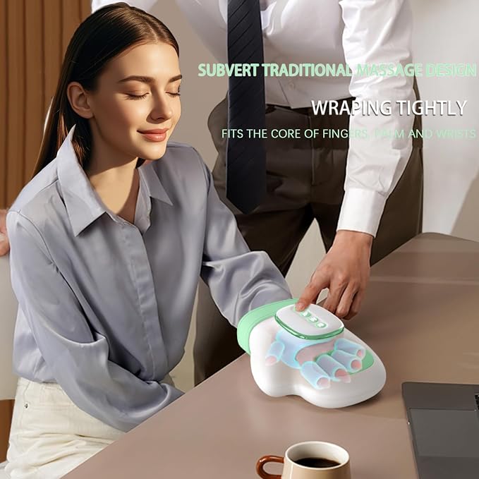Hand Massager with Heat,360°Airbag Compression for Wrist & Fingers,3 Modes 3 Intensities,Hand Massagers for Arthritis and Carpal Tunnel & Pain Relief,Gifts for Men,Women - Image 6