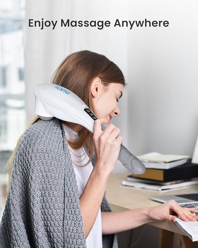 RENPHO Cordless Handheld Massager, 5 Adjustable Speeds and Massage Modes - Image 2