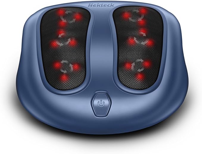 Nekteck Shiatsu Foot Massager with Heat for Neuropathy, Plantar Fasciitis by Nekteck