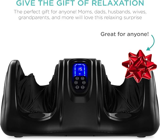 Best Choice Products Shiatsu Foot Massager for Pain Relief, Plantar Fasciitis, Neuropathy, Blood Circulation, Remote Control w/Compact Design - Black - Image 5